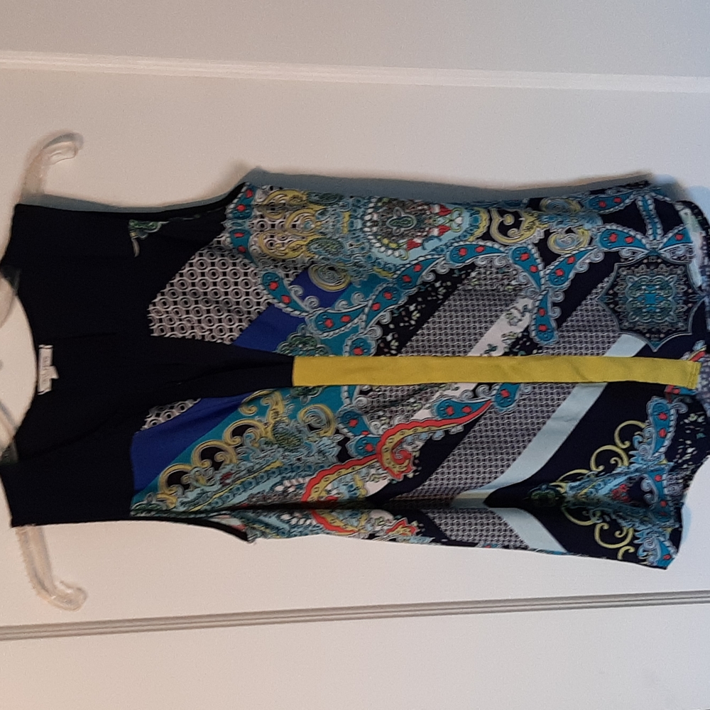 Ava James Sleeveless Paisley Top Small